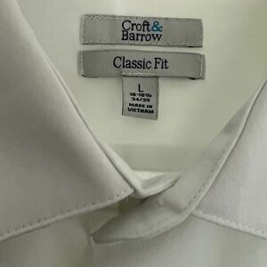 Croft & Barrow Men's Classic Fit Light Cream Shirt